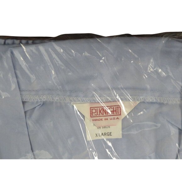 Vintage P.J. Knight Light Blue Men's Pajamas Set - X Large Button Front - Picture 3 of 3